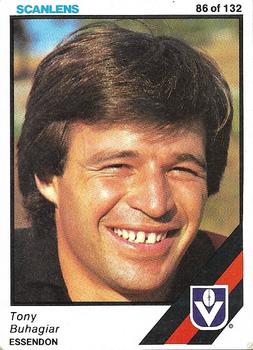 1984 Scanlens VFL #86 Tony Buhagiar Front